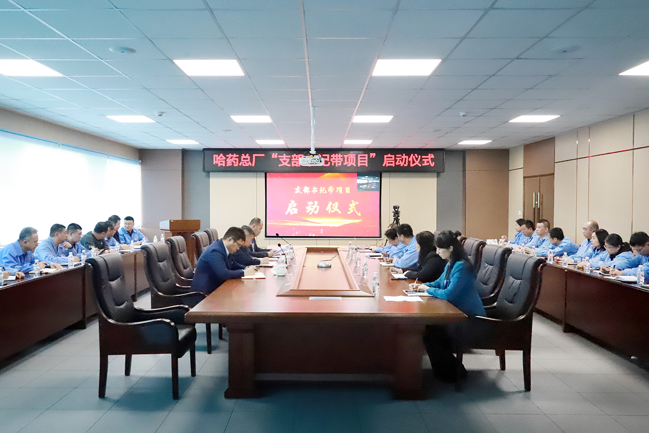 党建领航&ldquo;加速度&rdquo; 打造发展&ldquo;强引擎&rdquo;&mdash;&mdash;哈药总厂党委召开&ldquo;支部书记带项目&rdquo;启动仪式